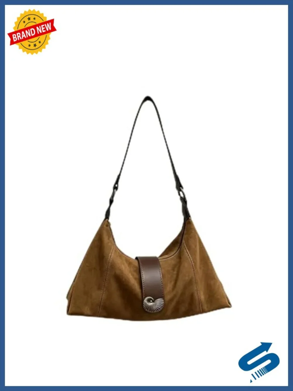 Suede Hobo Shoulder Bag Crossbody Slouchy Tote for Women